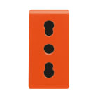 Gewiss - PRISE 2P+T 16A BIV.ST.ITALIEN ORANGE