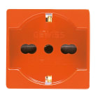 Gewiss - PRISE 2P+T 16A BIV.ST.ITALIEN/ALL.ORANGE