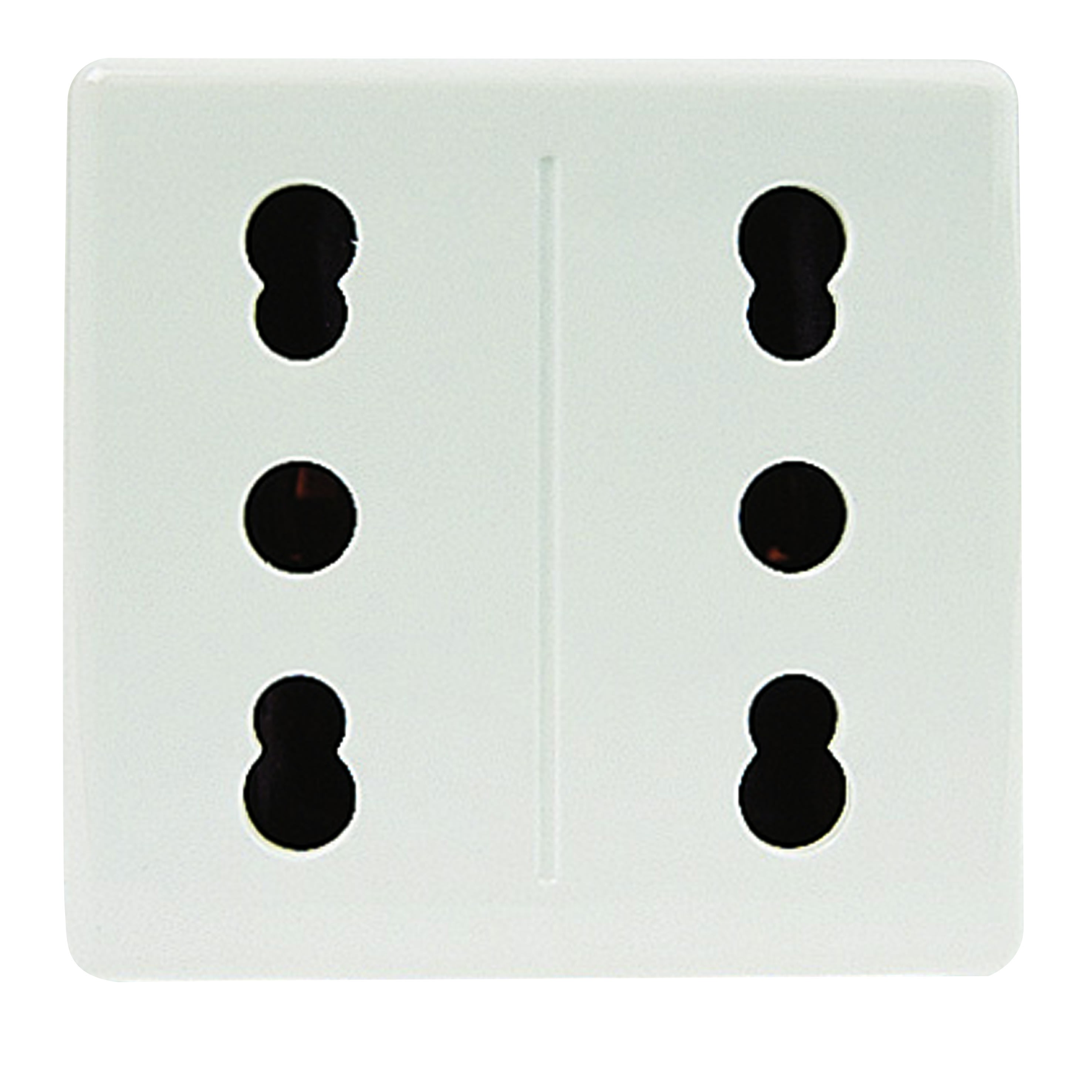 Gewiss - PRISE DOUBLE 2P+T 16A BIV.ST.ITA.SY/WT - GW20291