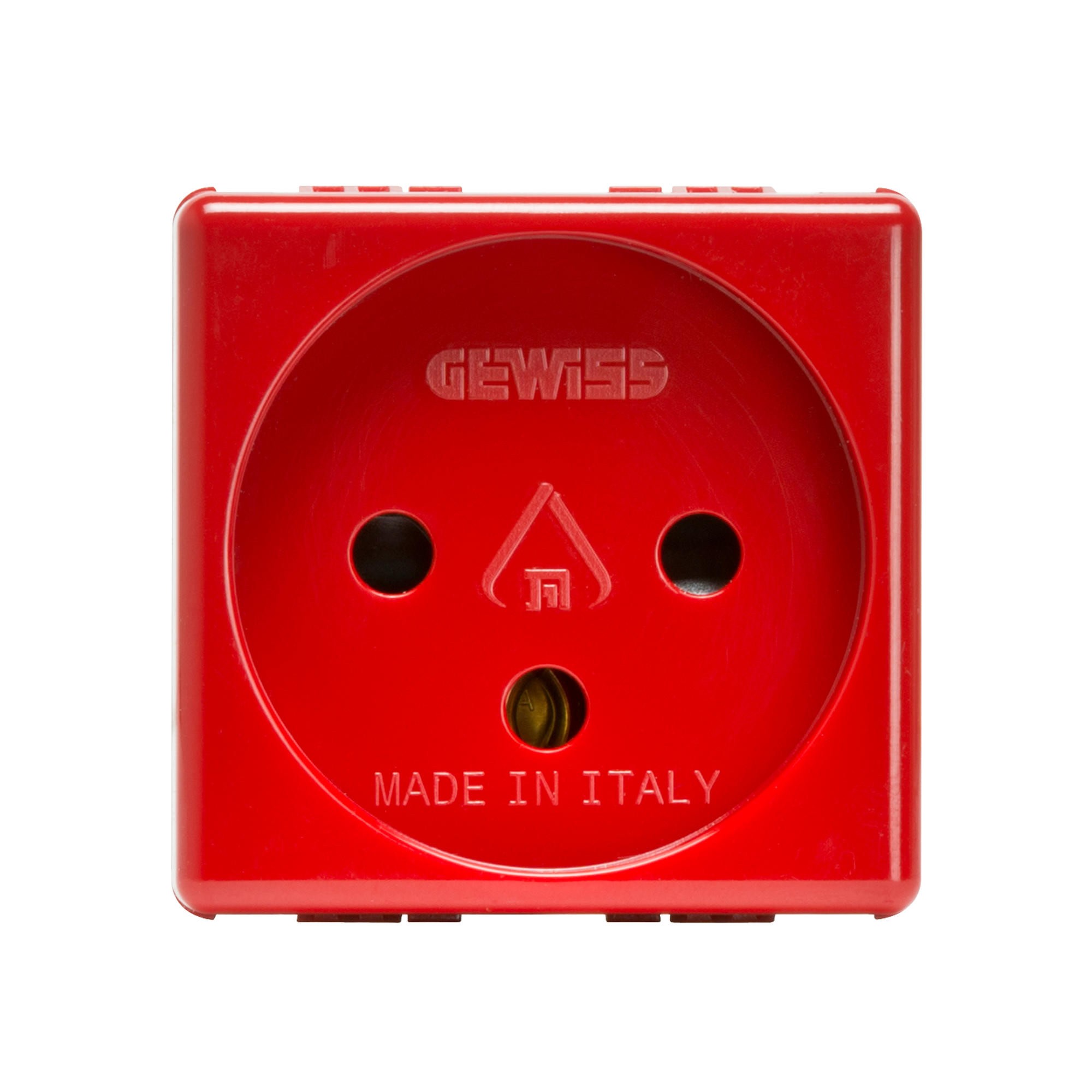 Gewiss - PRISE 2P+T 16A ST.ISRAEL.ROUGE