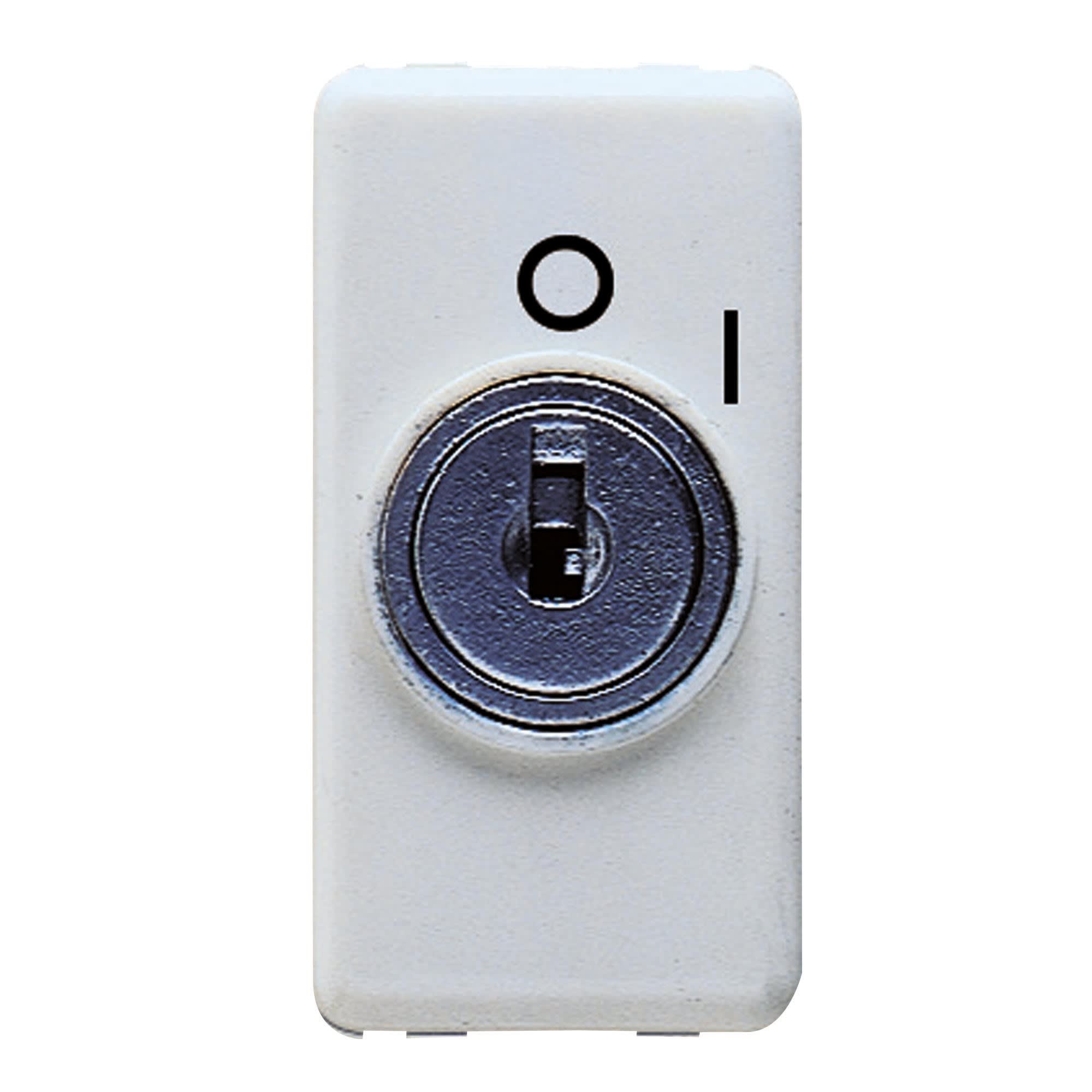 Gewiss - BOUTON-P.AVEC CLE' 1P 10A NO SY/WT