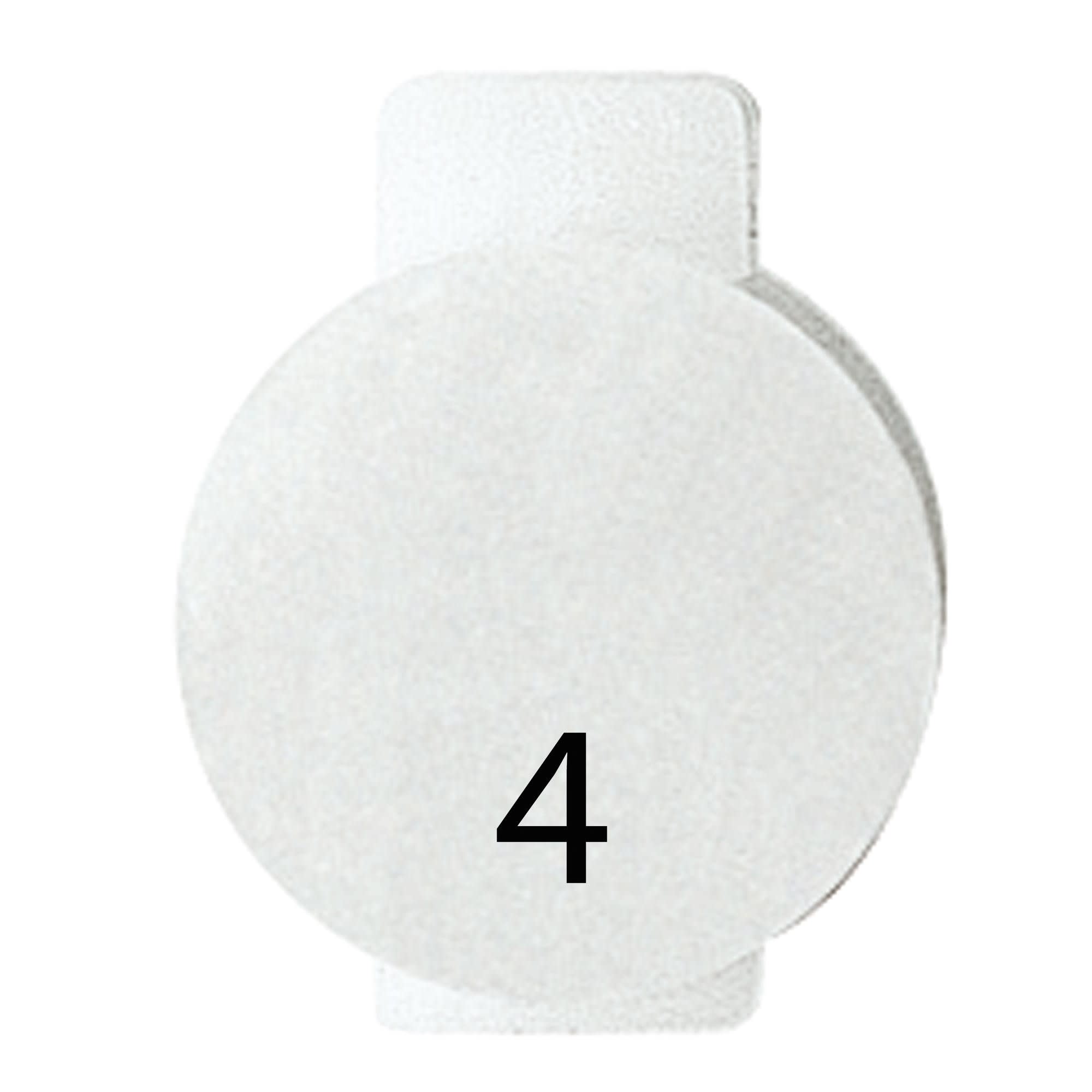 Gewiss - PLAQUETTE SIGNALÉTIQUE ILLUMINABLE QUATRE - GW20564