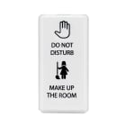 Gewiss - THREE-WAY SWITCH - 1P 10AX - NEUTRAL - DND+MUR - 1 MODULE - SYSTEM BL - GW20651