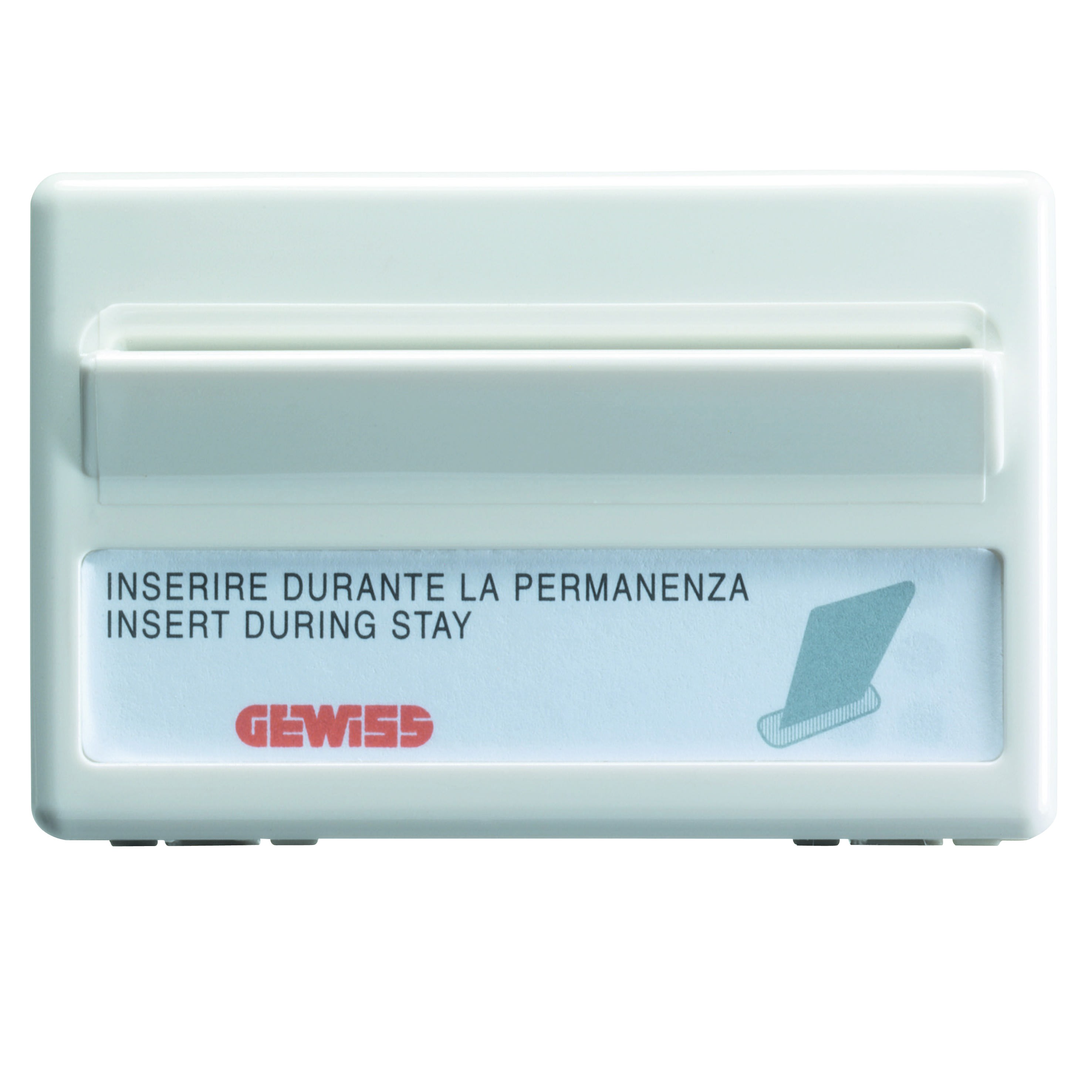 Gewiss - INTERRUPTEUR BADGE ELETTROMEC.3M SY/WT - GW20820