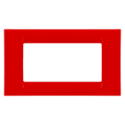 Gewiss - PLAQUE 4 POS.ROUGE GERANIUM SYSTEM VIRNA