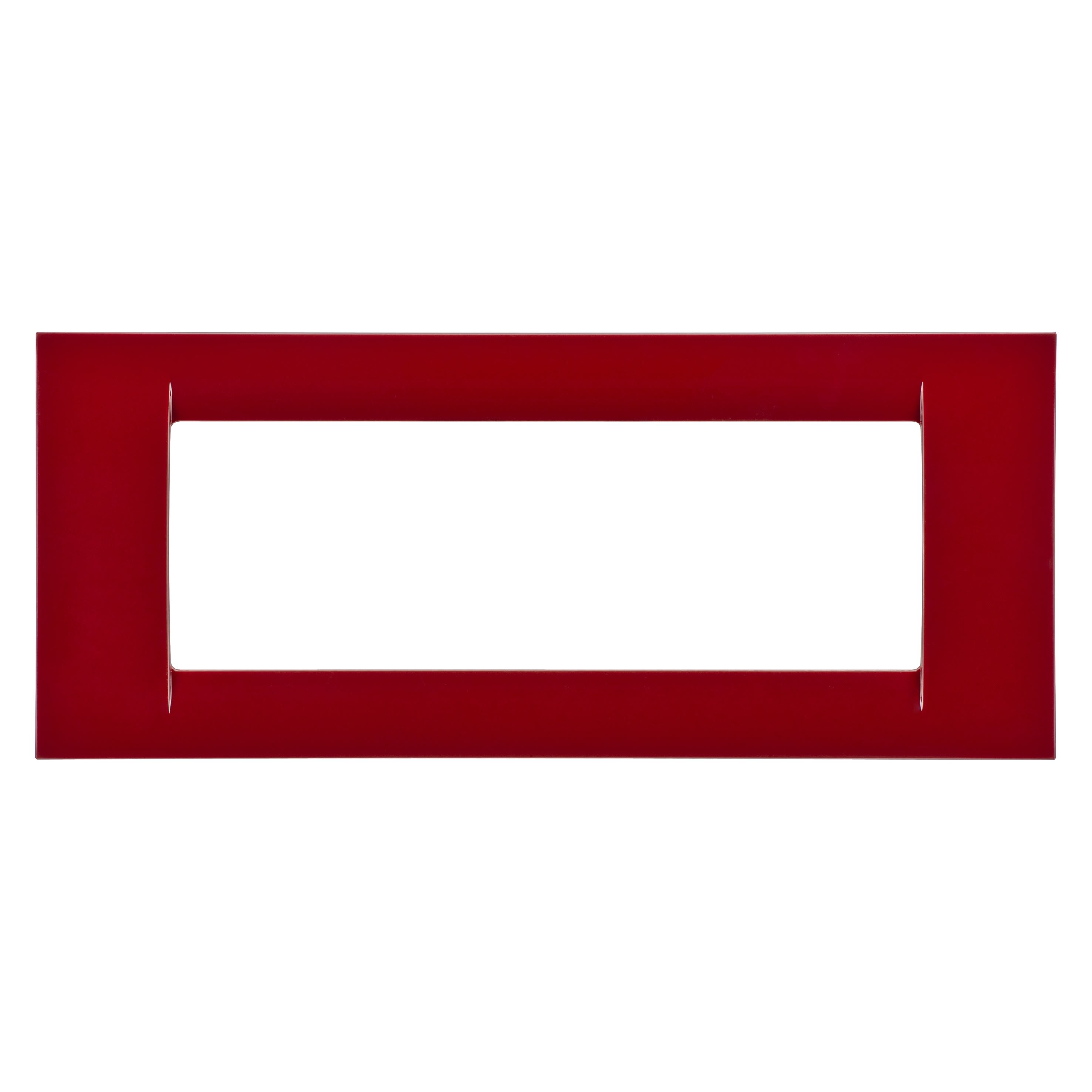 Gewiss - PLAQUE 6 POS.ROUGE BORDEAUX SYSTEM VIRNA