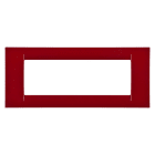 Gewiss - PLAQUE 6 POS.ROUGE BORDEAUX SYSTEM VIRNA