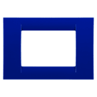 Gewiss - PLAQUE APPAREILLAGE 3 POS.BLEU JAZZ SYSTEM VIRNA - GW22173