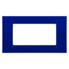 Gewiss - PLAQUE APPAREILLAGE 4 POS.BLEU JAZZ SYSTEM VIRNA - GW22174