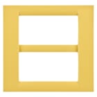 Gewiss - PLAQUE APPAREILLAGE 8 POS.JAUNE MAIS SYSTEM VIRNA - GW22187