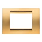 Gewiss - PLAQUE APPAREILLAGE 3 POS.VIEIL OR SYSTEM VIRNA - GW22263