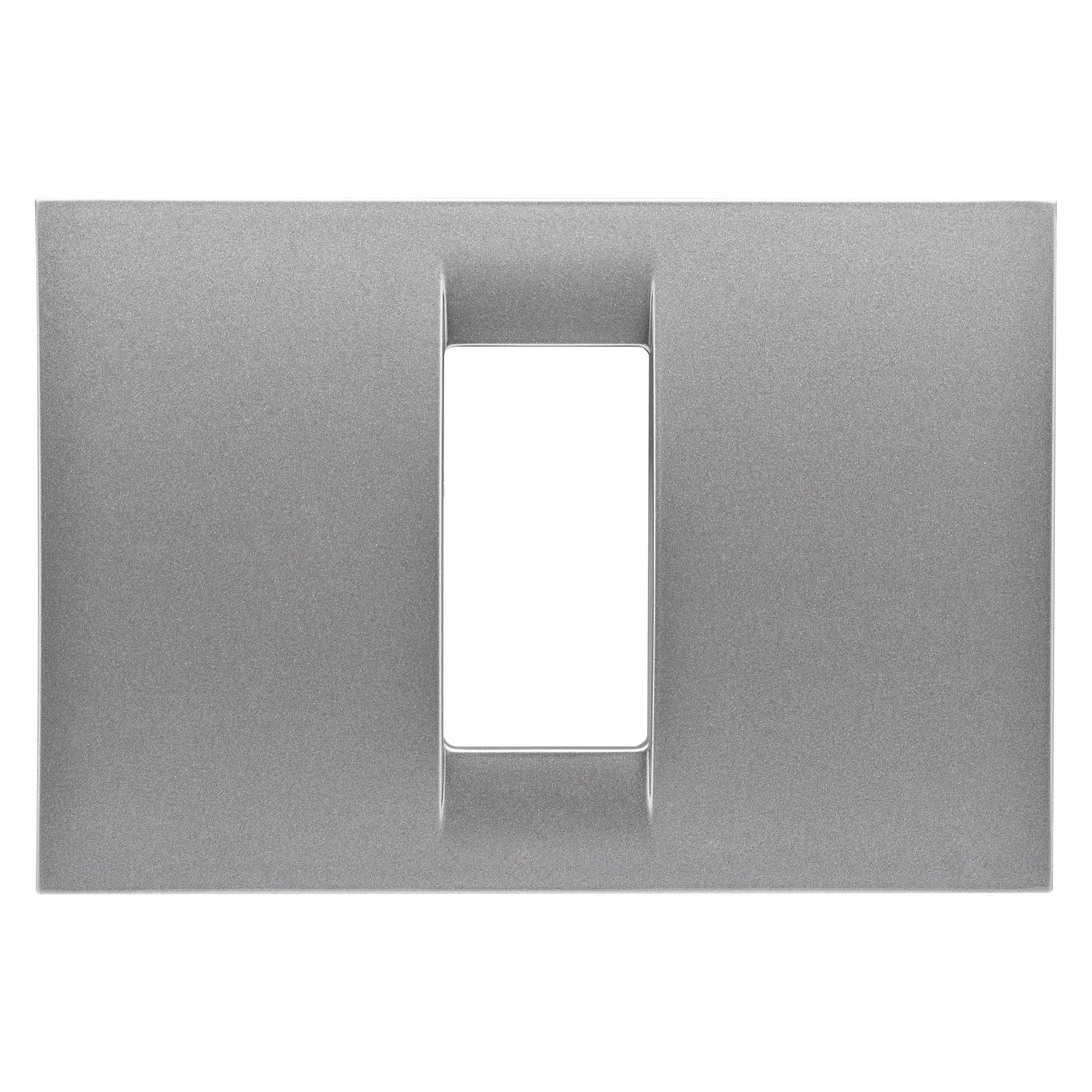 Gewiss - PLAQUE APPAREILLAGE 1 P.TITANE METALLISE SYSTEM VIRNA - GW22281