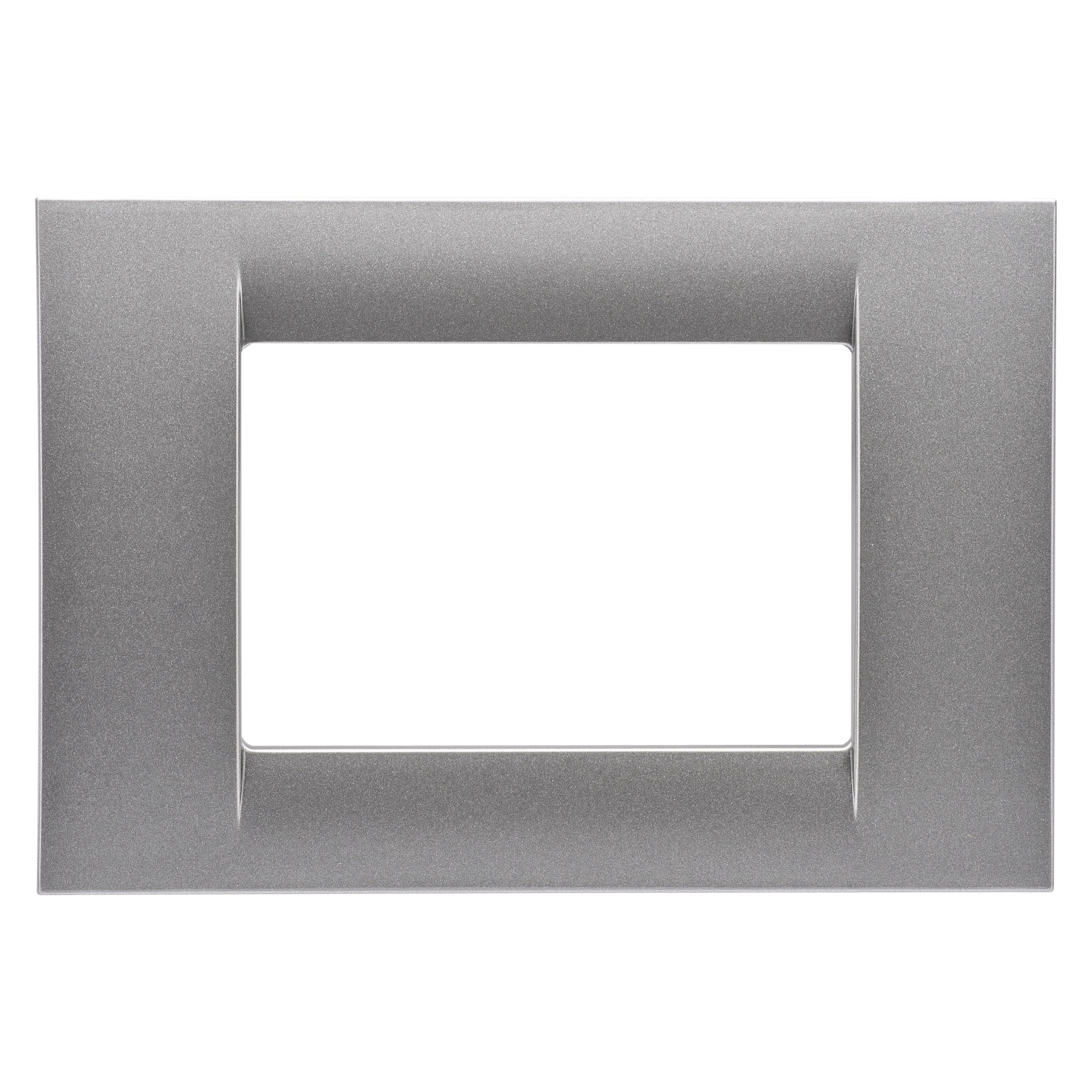 Gewiss - PLAQUE 3 P.TITANE METALLISE SYSTEM VIRNA