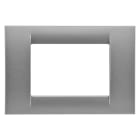 Gewiss - PLAQUE 3 P.TITANE METALLISE SYSTEM VIRNA