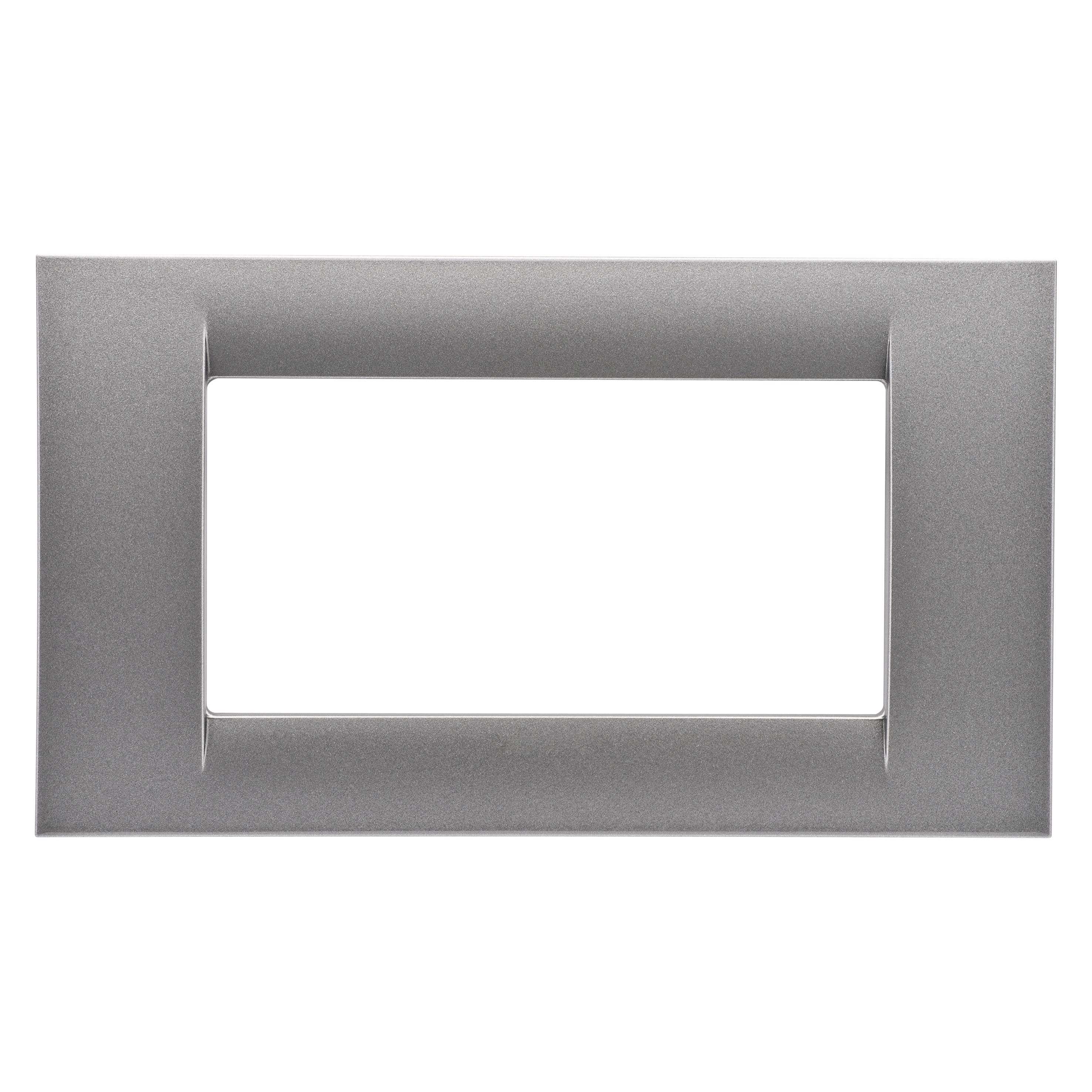 Gewiss - PLAQUE 4 P.TITANE METALLISE SYSTEM VIRNA