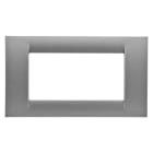 Gewiss - PLAQUE 4 P.TITANE METALLISE SYSTEM VIRNA