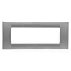 Gewiss - PLAQUE 6 P.TITANE METALLISE SYSTEM VIRNA