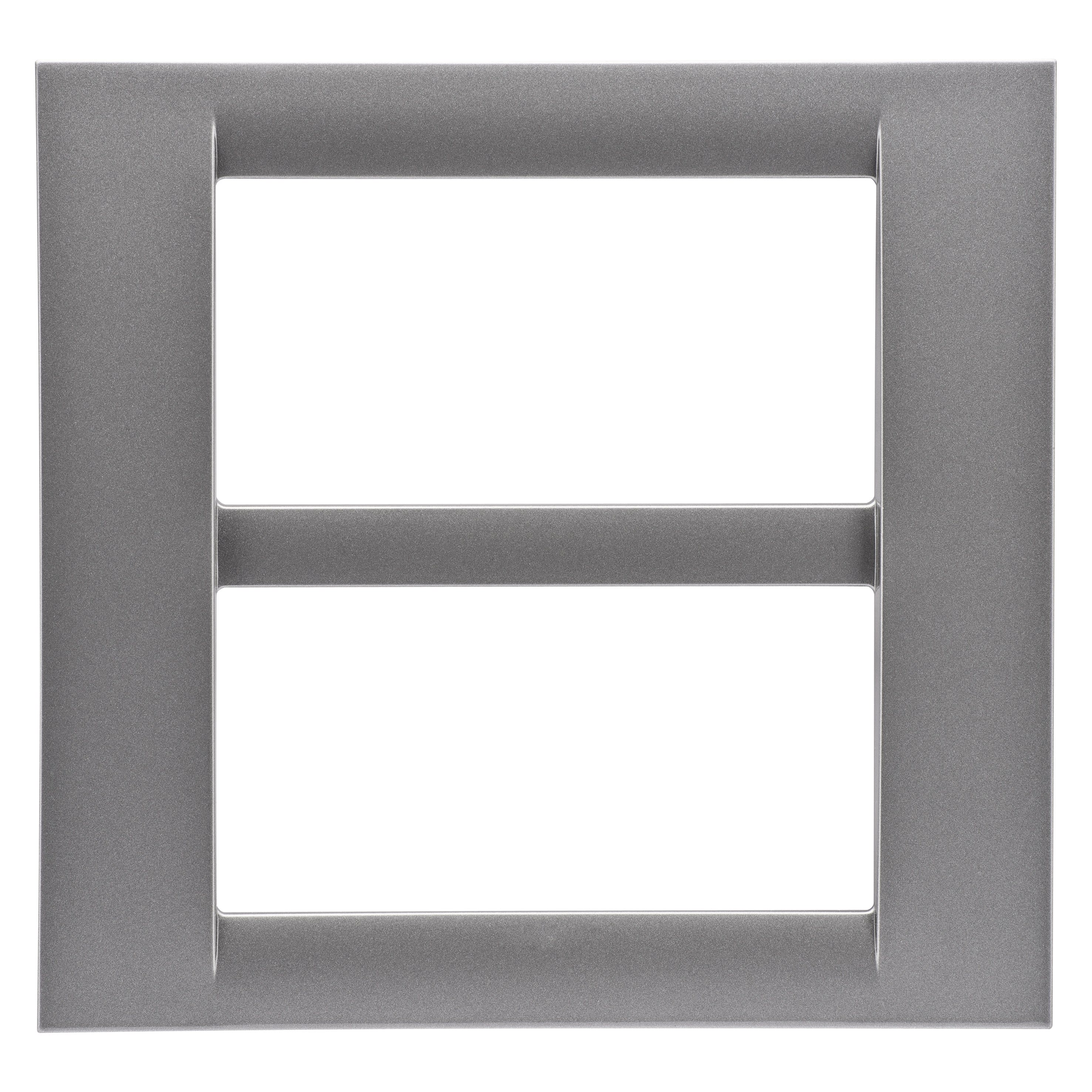 Gewiss - PLAQUE 8 P.TITANE METALLISE SYSTEM VIRNA