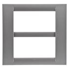 Gewiss - PLAQUE 8 P.TITANE METALLISE SYSTEM VIRNA