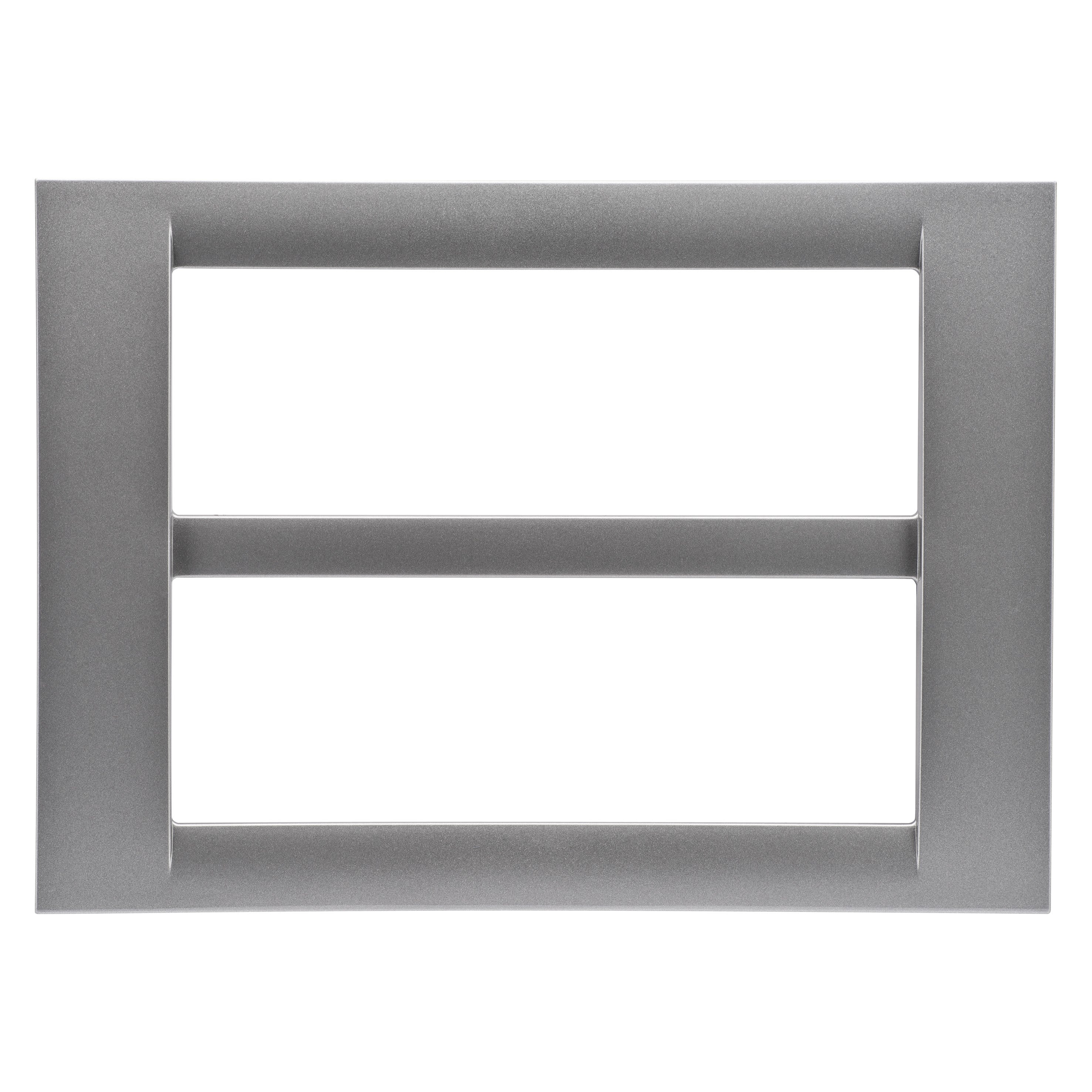 Gewiss - PLAQUE 12 POS.TITANE METALLISE SYS.VIRNA