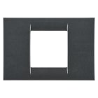 Gewiss - PLAQUE APPAREILLAGE 2 POS.ARDOISE METALLISE SYS.VIRNA - GW22292