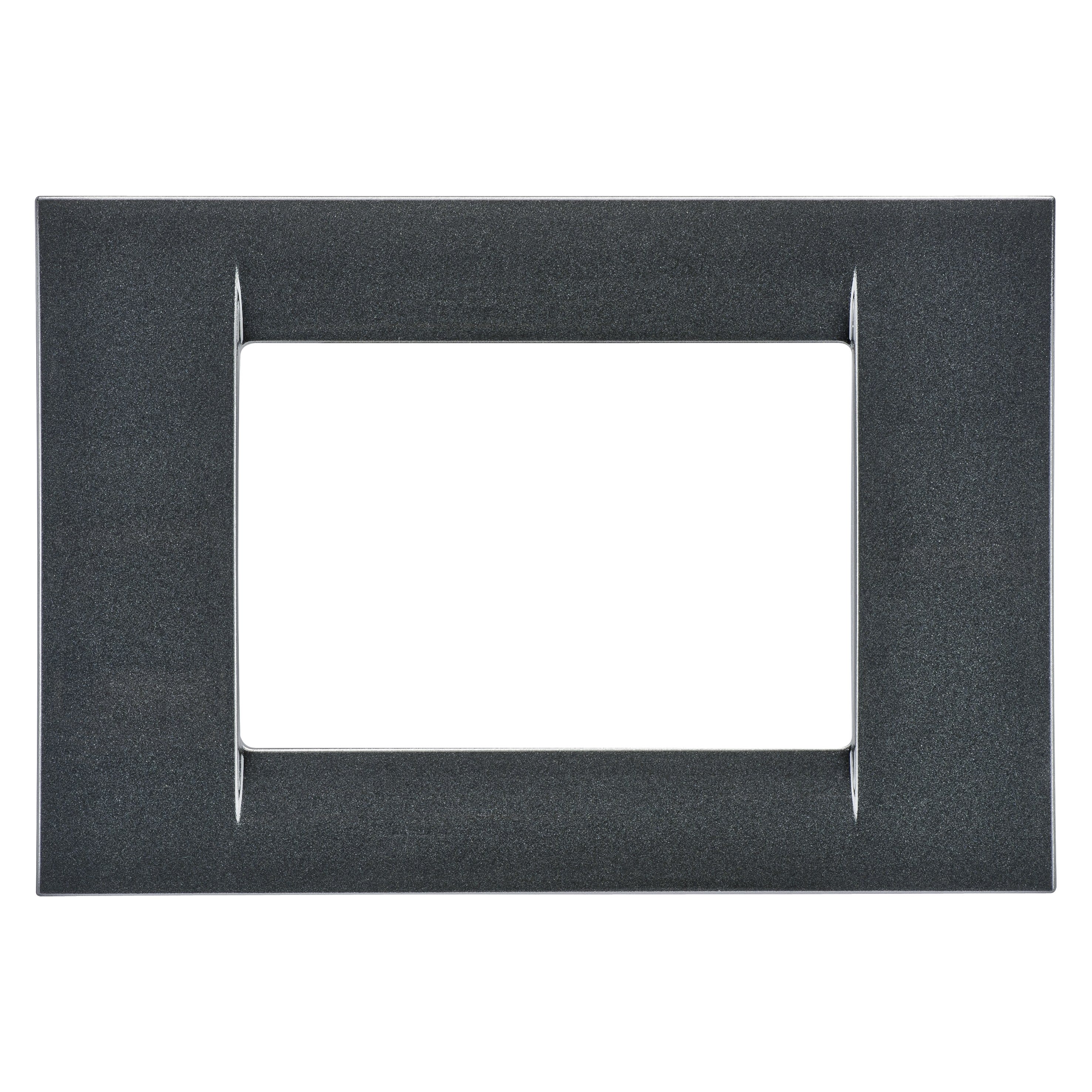 Gewiss - PLAQUE APPAREILLAGE 3 POS.ARDOISE METALLISE SYS.VIRNA - GW22293