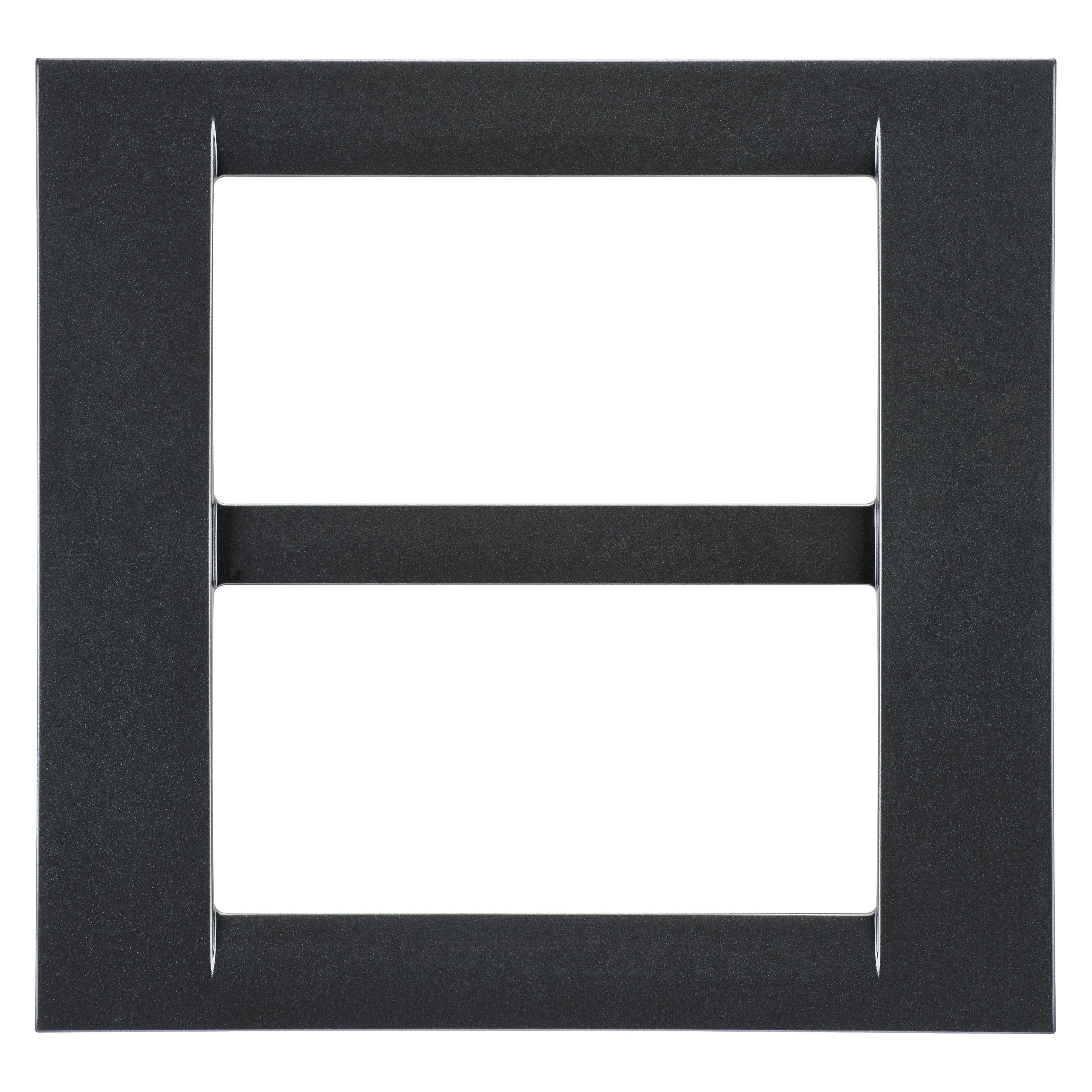 Gewiss - PLAQUE APPAREILLAGE 8 POS.ARDOISE METALLISE SYS.VIRNA - GW22297