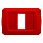 Gewiss - PLAQUE 1 POS.ROUGE GERANIUM TOP SYSTEM