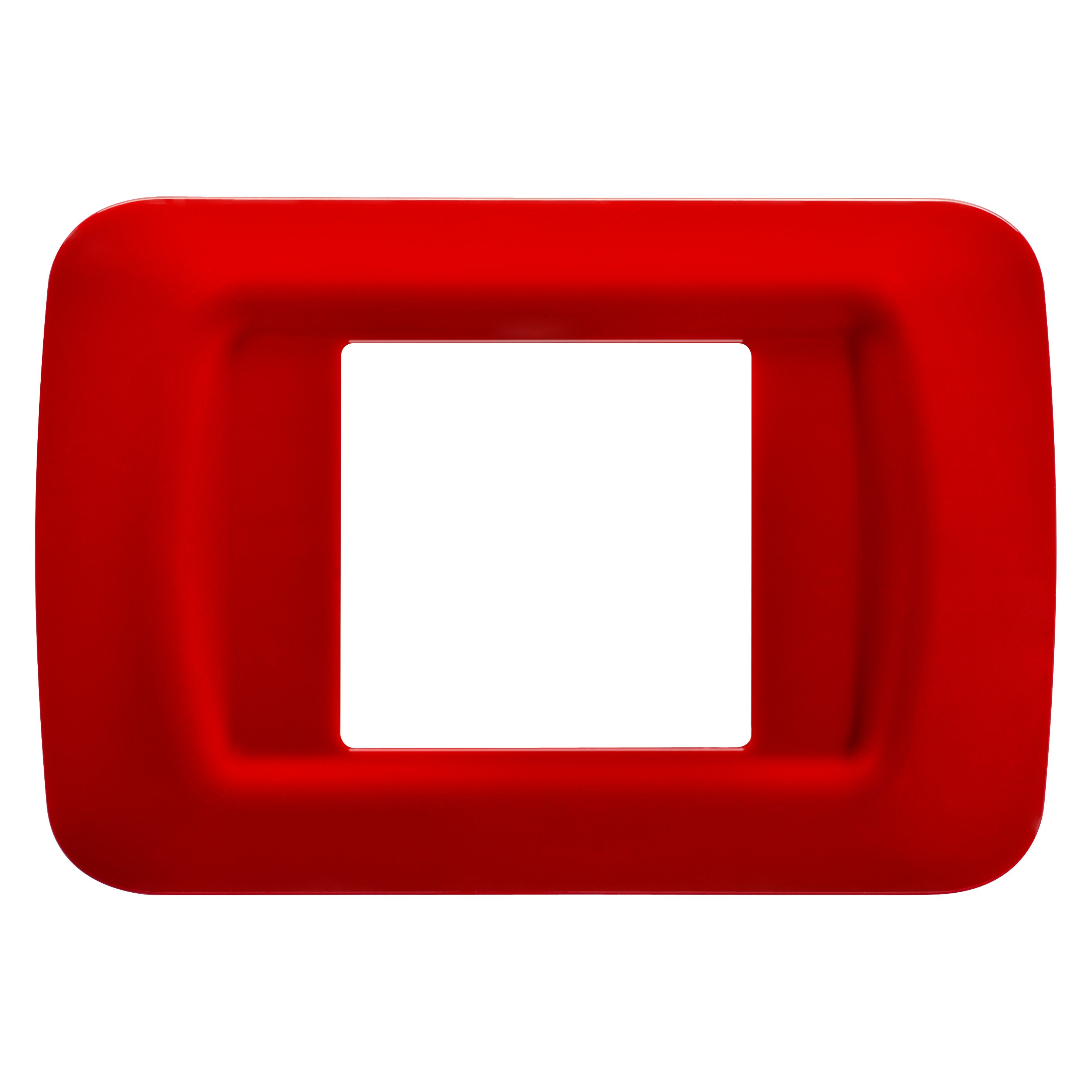 Gewiss - PLAQUE 2 POS.ROUGE GERANIUM TOP SYSTEM