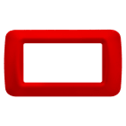 Gewiss - PLAQUE 4 POS.ROUGE GERANIUM TOP SYSTEM