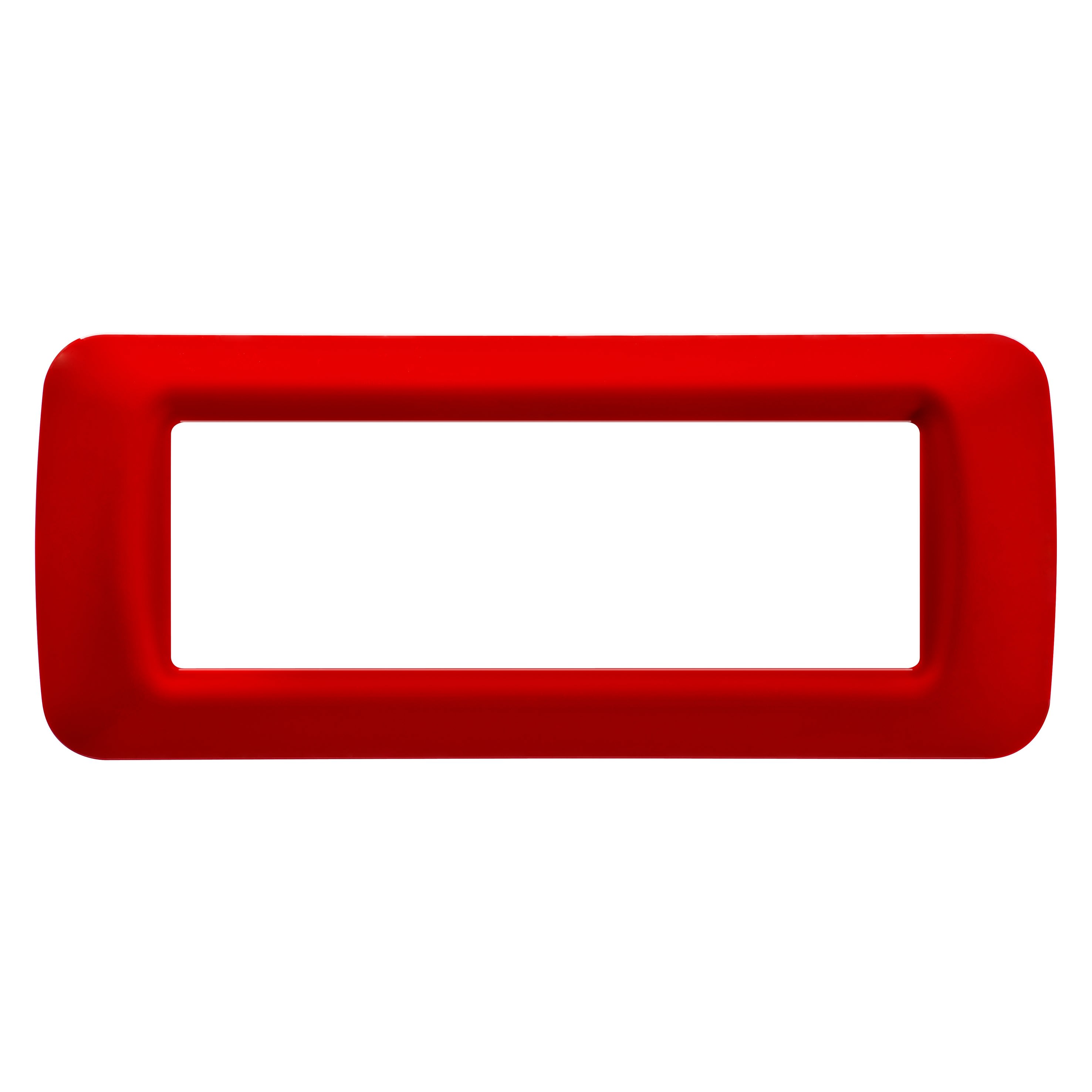 Gewiss - PLAQUE 6 POS.ROUGE GERANIUM TOP SYSTEM