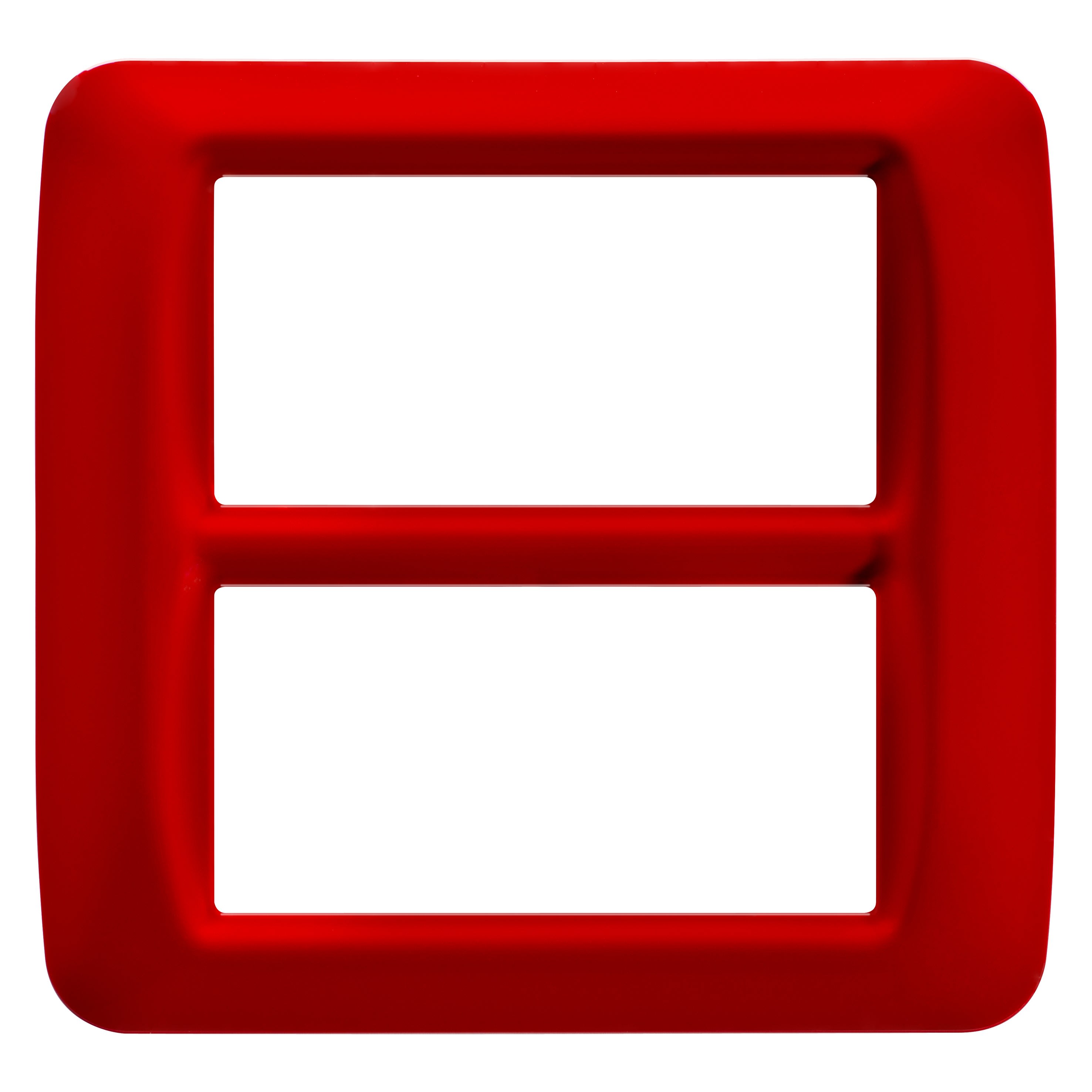 Gewiss - PLAQUE 8 POS.ROUGE GERANIUM TOP SYSTEM