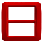 Gewiss - PLAQUE 8 POS.ROUGE GERANIUM TOP SYSTEM