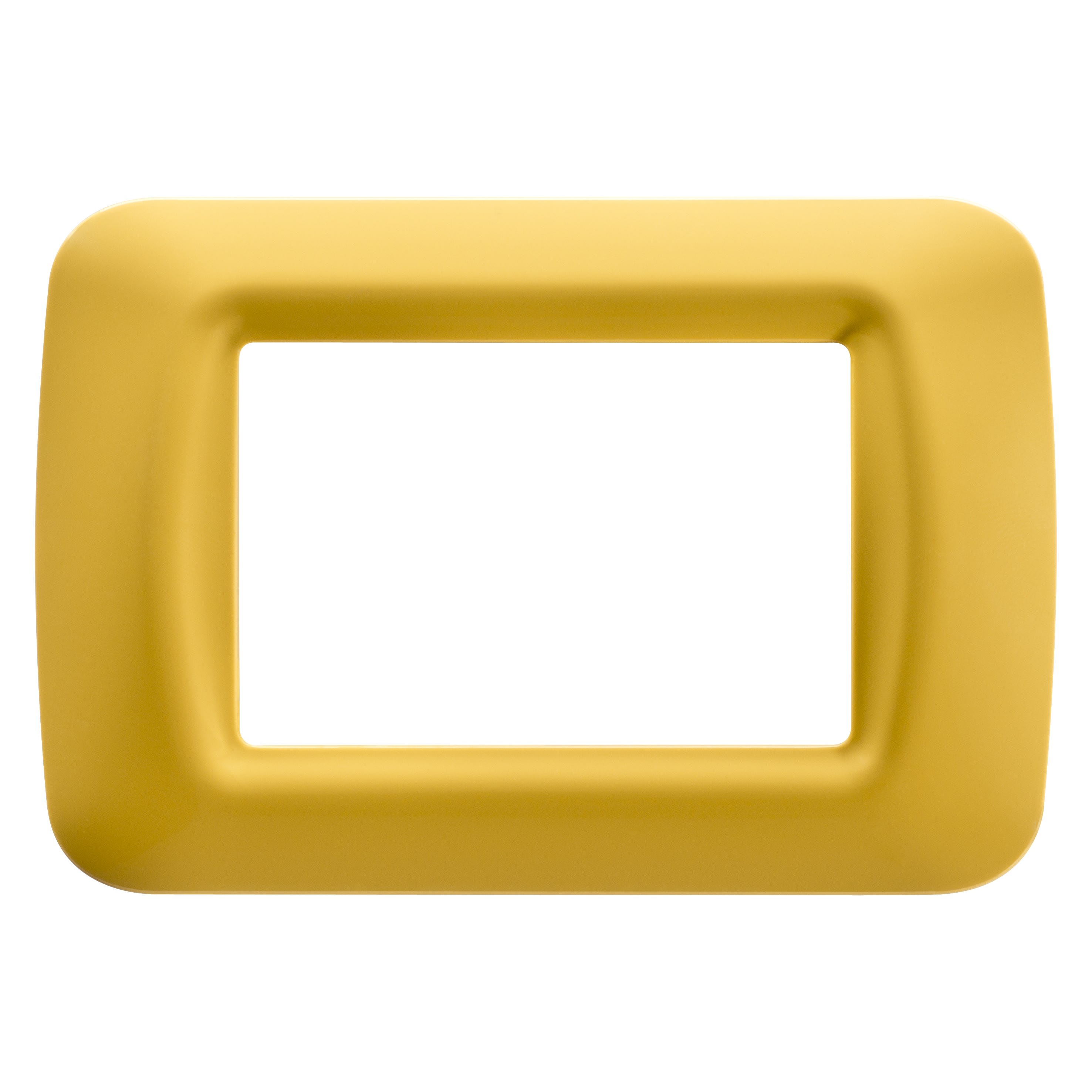 Gewiss - PLAQUE APPAREILLAGE 3 POS.JAUNE MAIS TOP SYSTEM - GW22583