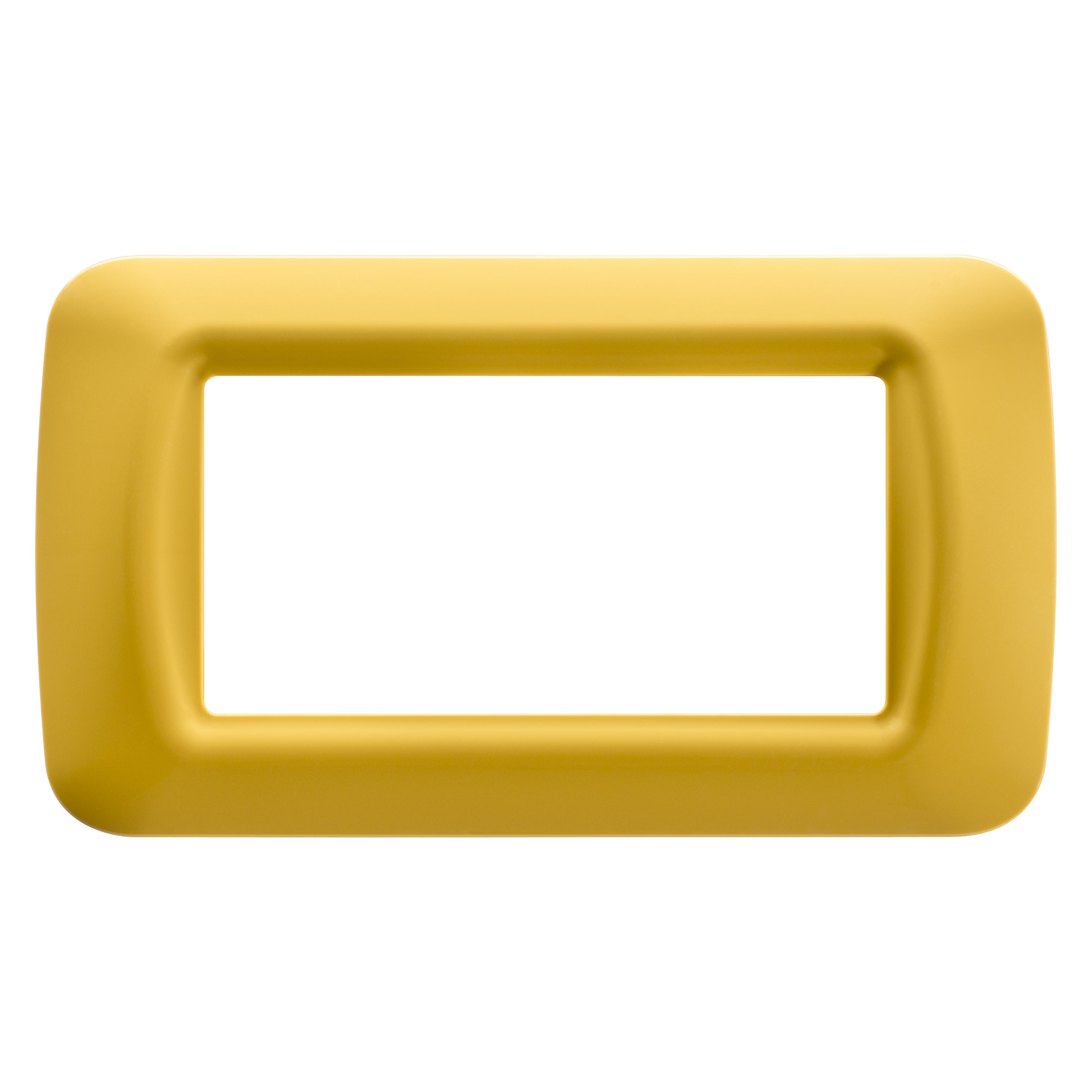 Gewiss - PLAQUE 4 POS.JAUNE MAIS TOP SYSTEM