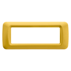 Gewiss - PLAQUE APPAREILLAGE 6 POS.JAUNE MAIS TOP SYSTEM - GW22586