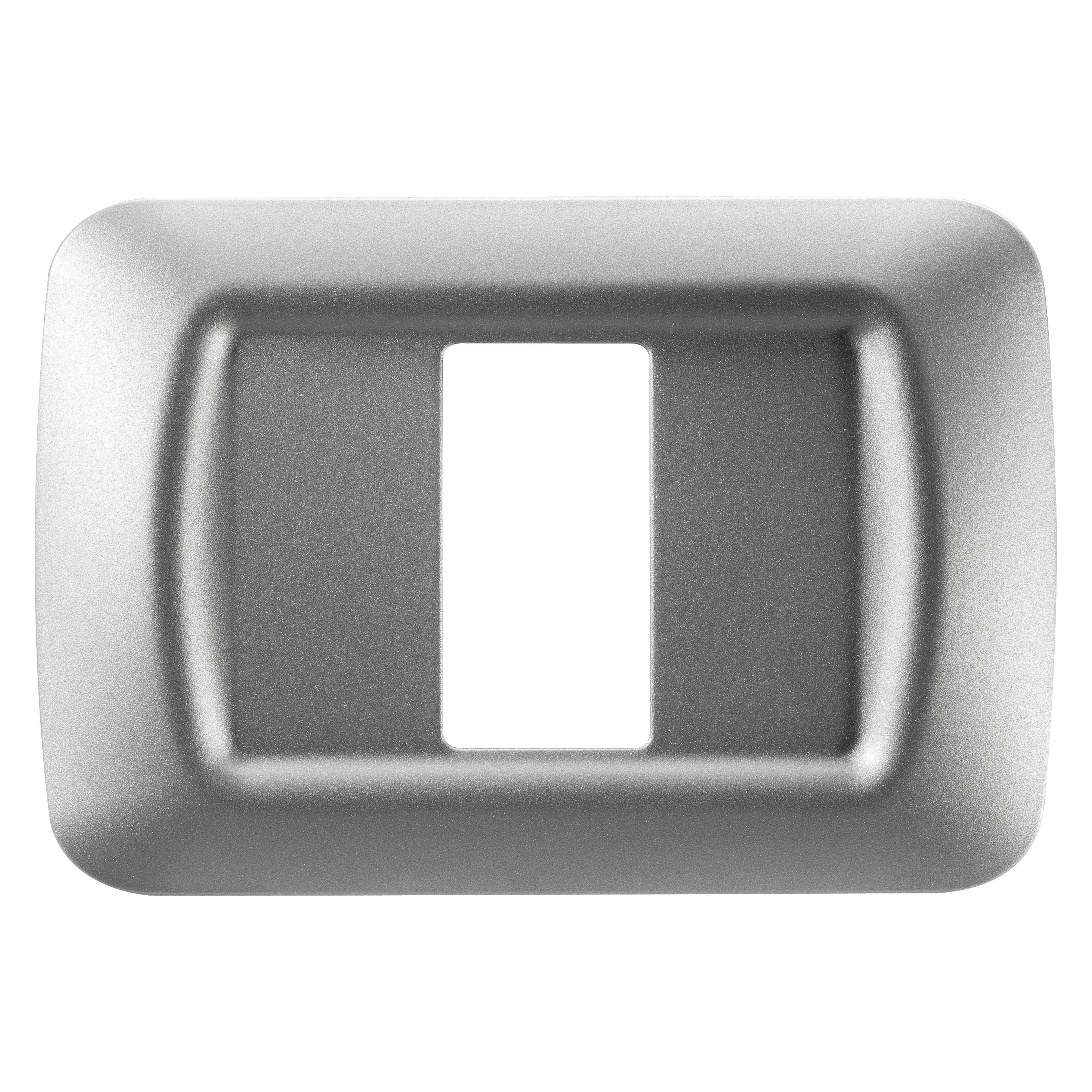 Gewiss - PLAQUE 1 POS.TITANE METALLISE TOP SYSTEM