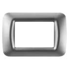 Gewiss - PLAQUE 3 POS.TITANE METALLISE TOP SYSTEM
