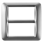 Gewiss - PLAQUE APPAREILLAGE 8 POS.TITANE METALLISE TOP SYSTEM - GW22607