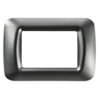 Gewiss - PLAQUE 3 POS.ARDOISE METALL.TOP SYSTEM