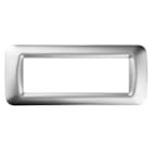 Gewiss - PLAQUE APPAREILLAGE 6 POS.CHROME SOFT TOP SYSTEM - GW22656