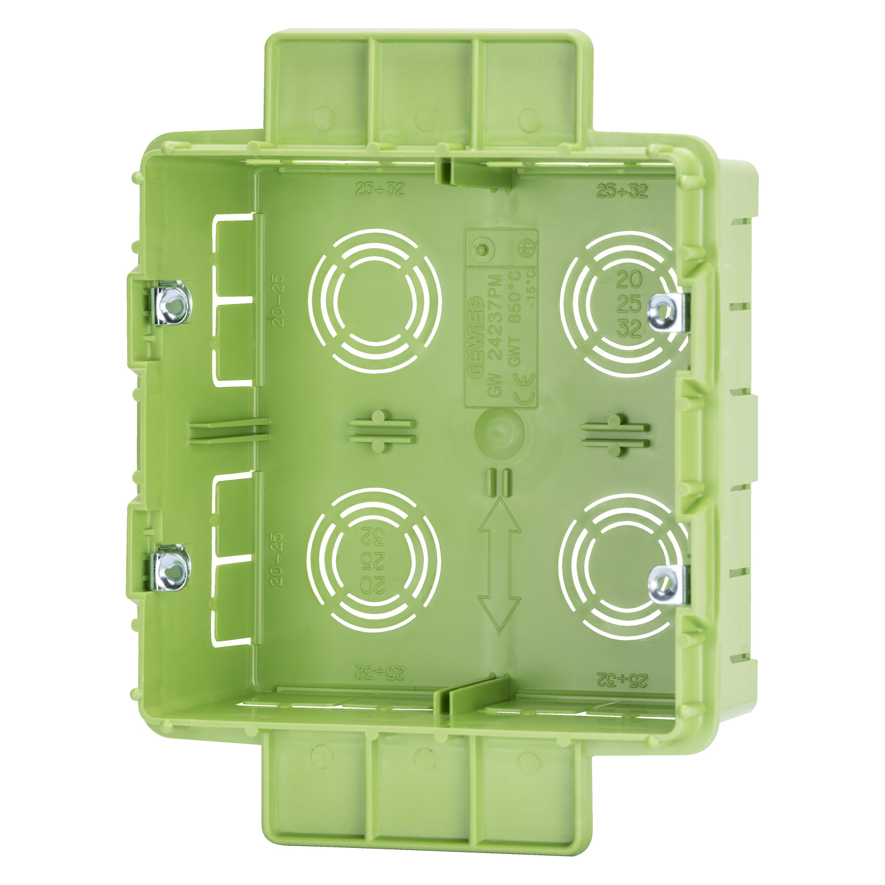 Gewiss - BOITE 8P (4+4) CLOISONS CREUSES GREEN