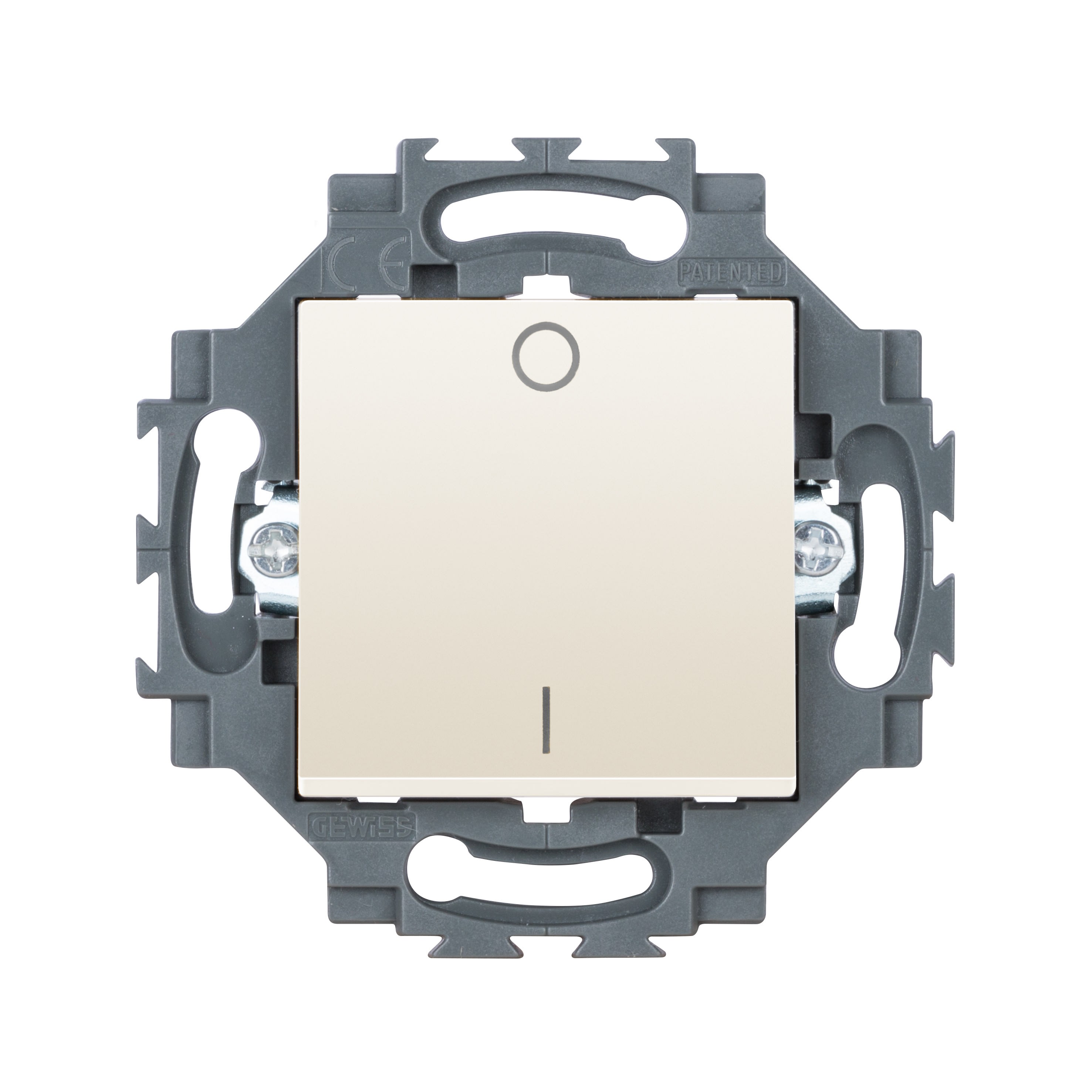 Gewiss - INTERRUPTEUR C.AUTO.2P 10AX IVOIRE