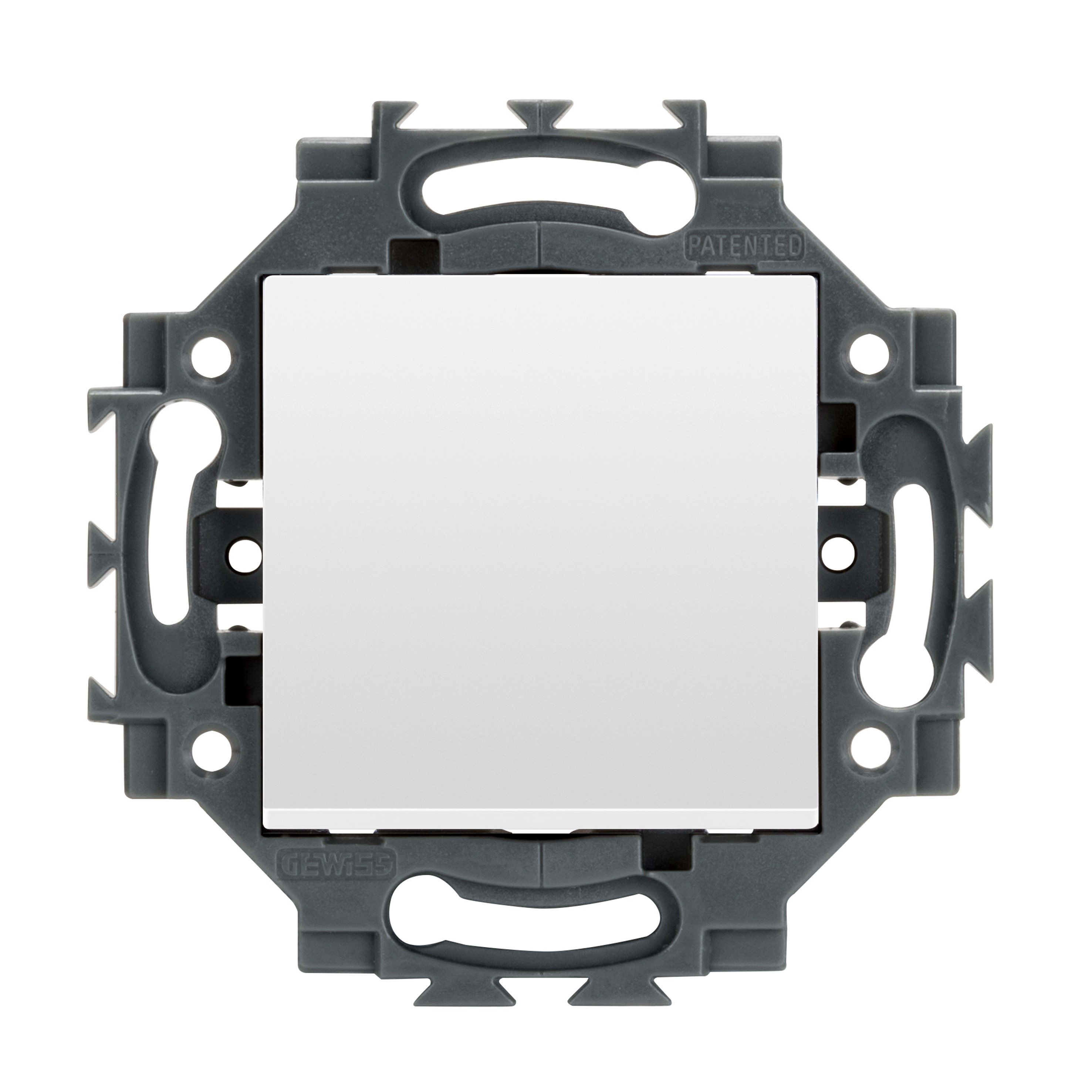 Gewiss - POUSSOIR. C.AUTO.1P 10A BL - GW35023WP -