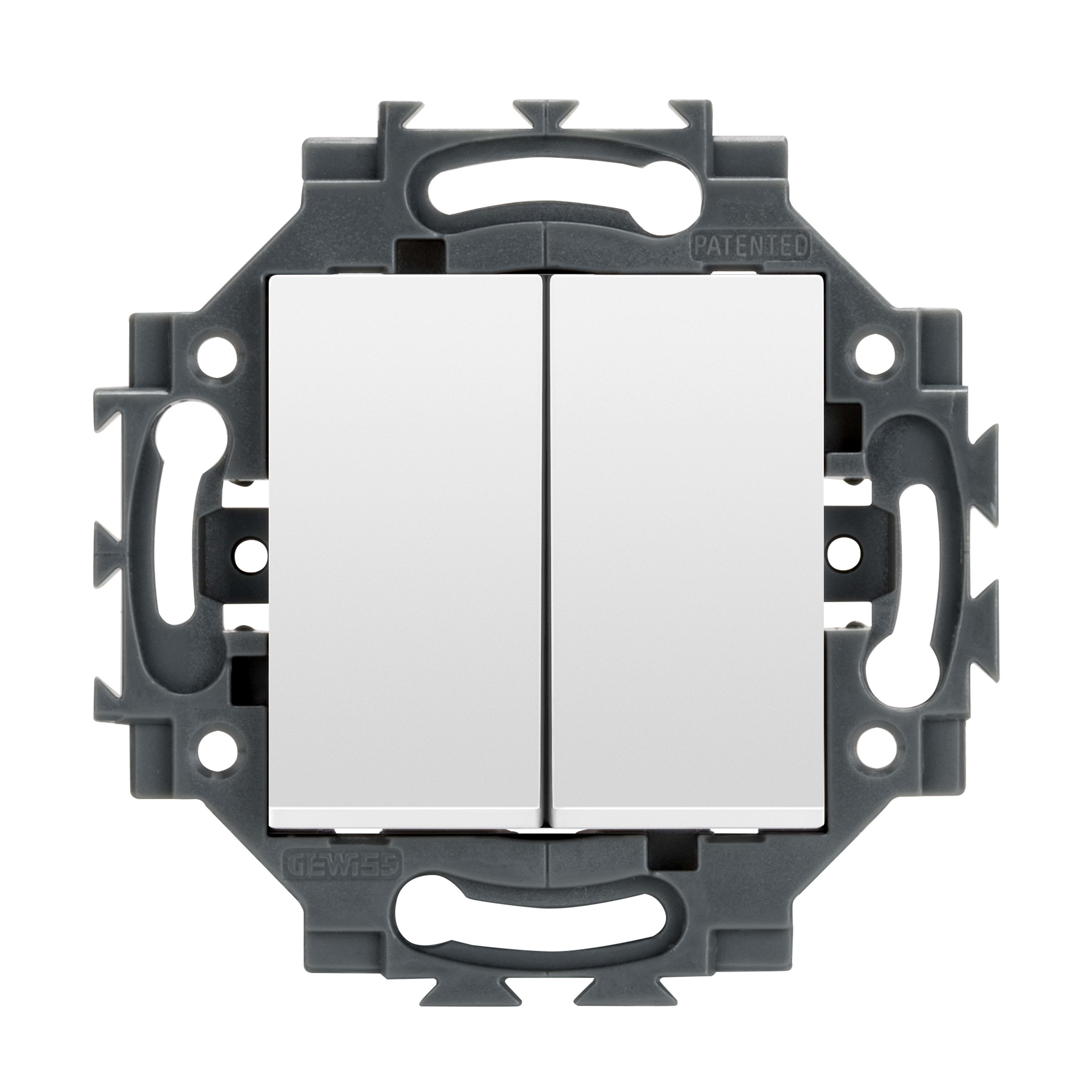 Gewiss - DOUBLE VA-ET-VIENT C.AUTO.1P 10AX BL - GW35033WP