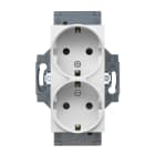 Gewiss - PRISE DOUBLE STD ALLEMAND 2P+T 16A BL