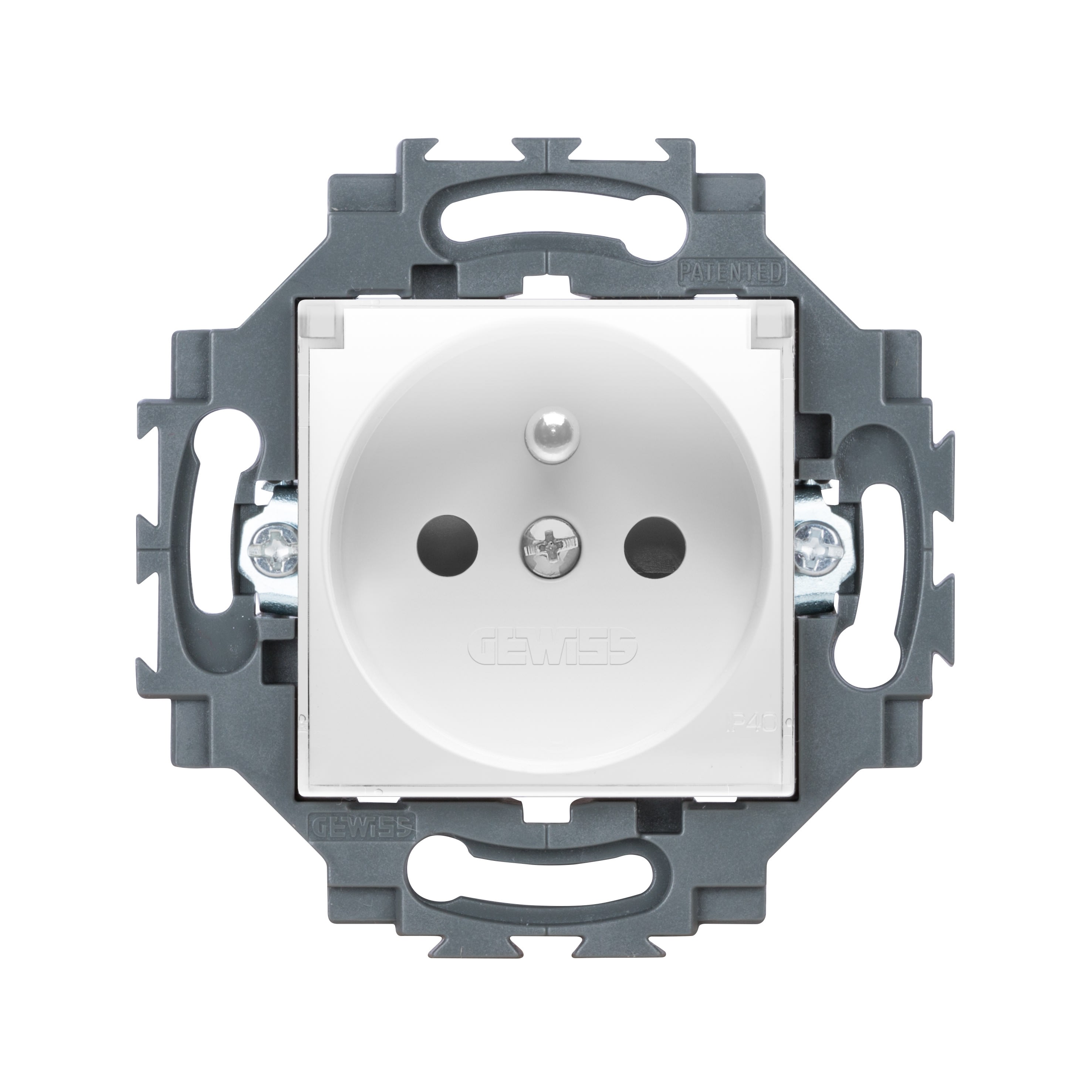 Gewiss - PRISE STD FRANCAIS 2P+T 16A IP40 BL