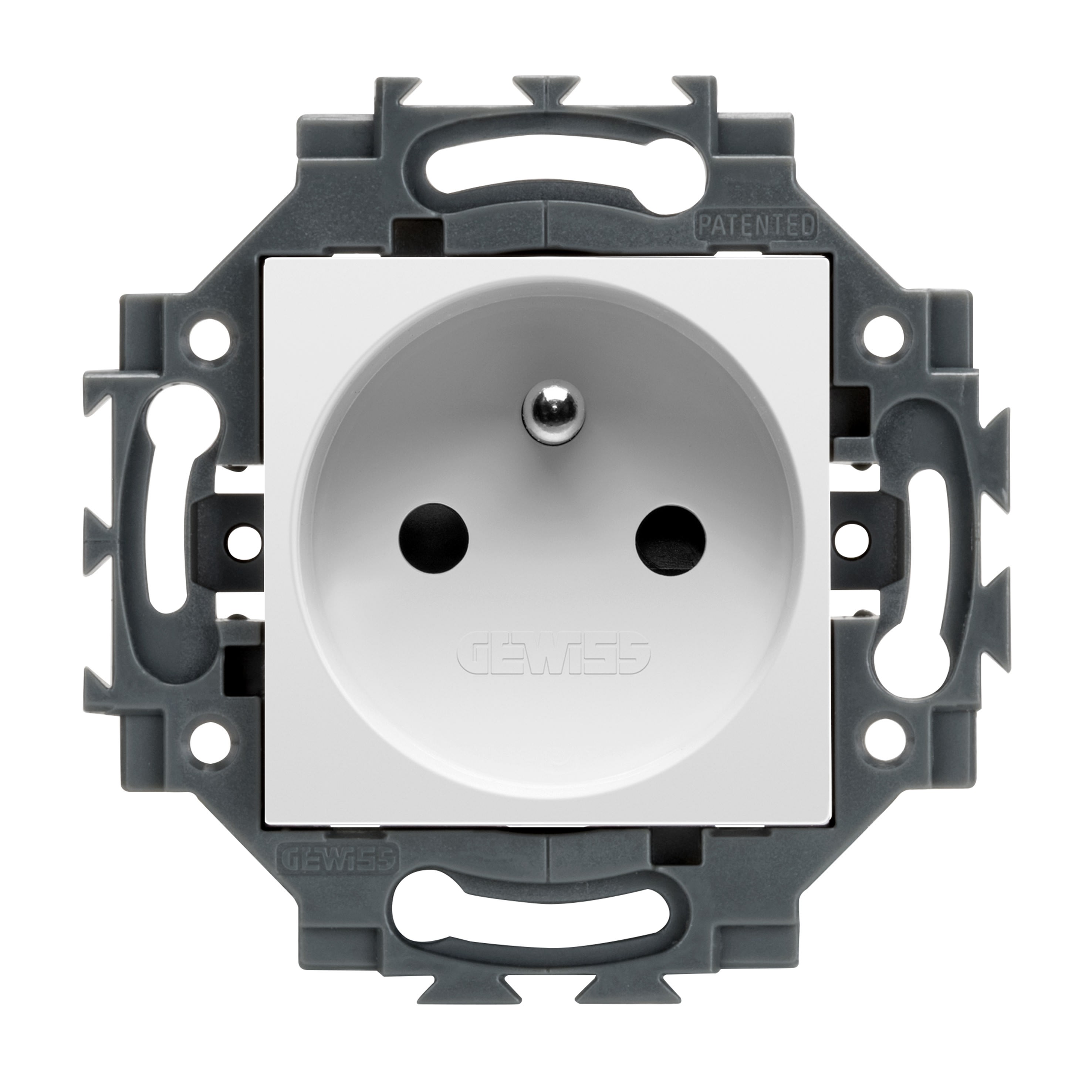 Gewiss - PRISE STD FRANCAIS C.AUTO.2P+T 16A BL - GW35215WP