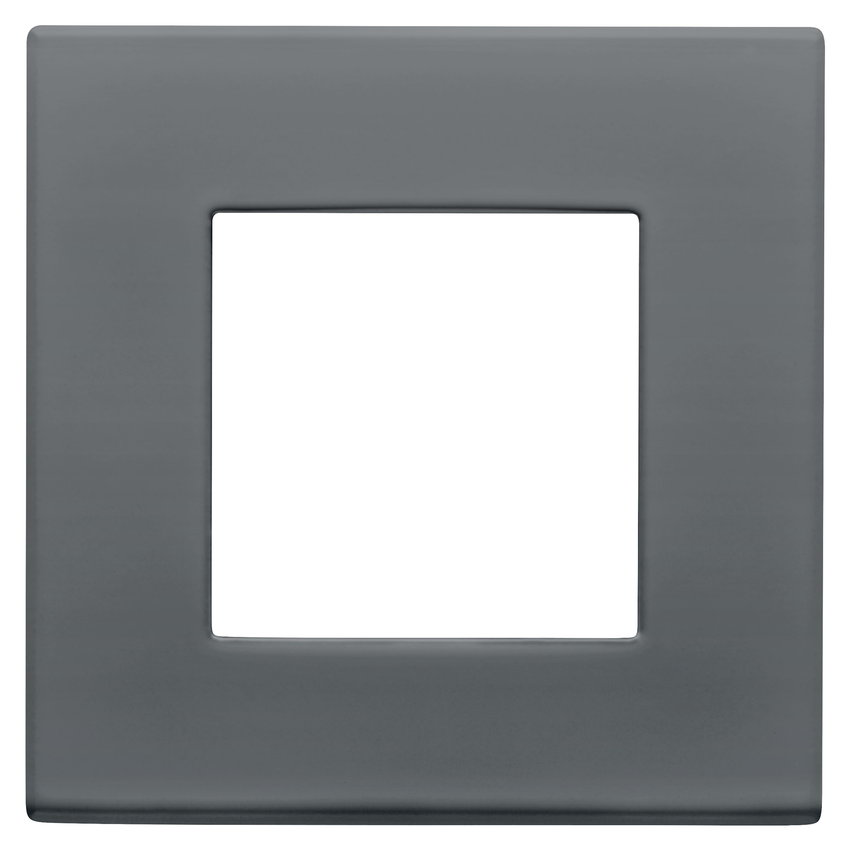 Gewiss - PLAQUE DAHLIA 1 POSTE GRIS FONCE