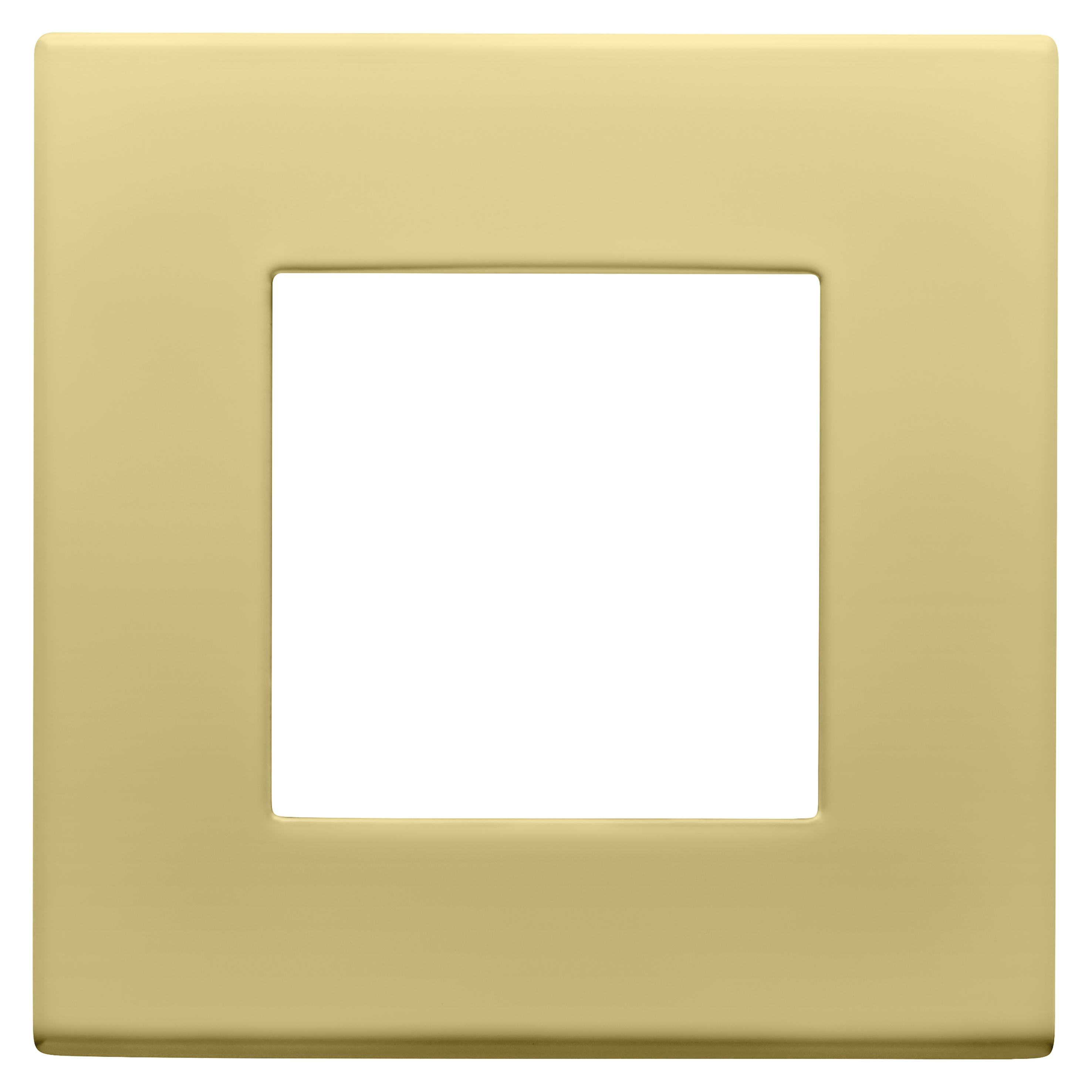 Gewiss - PLAQUE APPAREILLAGE DAHLIA 1 POSTE CREME - GW35901AM